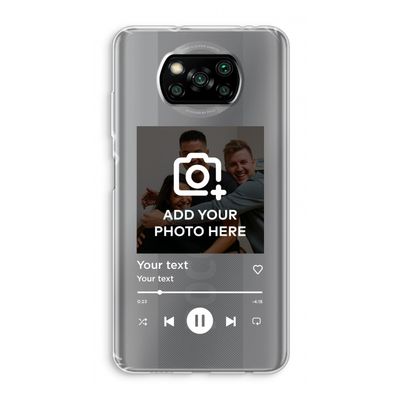 Music Player: Xiaomi Poco X3 Pro Transparant Hoesje