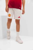 Manchester United Broekje Thuis Junior 2024/2025 - Maat 128 - Kleur: Wit | Soccerfanshop