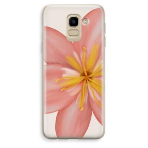 Pink Ellila Flower: Samsung Galaxy J6 (2018) Transparant Hoesje