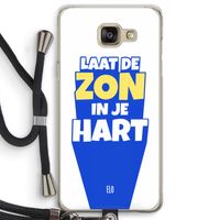 Laat de zon in je hart: Samsung Galaxy A5 (2016) Transparant Hoesje met koord