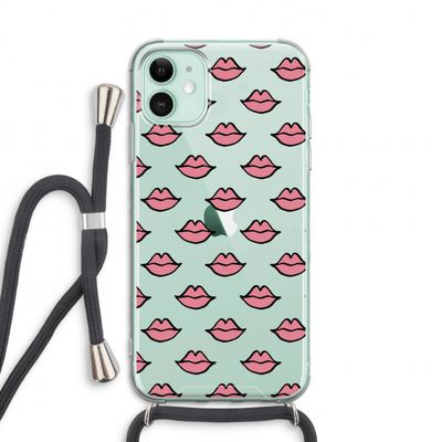 Lipjes: iPhone 11 Transparant Hoesje met koord