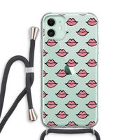 Lipjes: iPhone 11 Transparant Hoesje met koord
