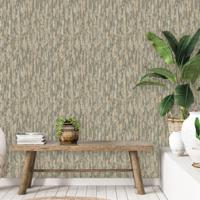 DUTCH WALLCOVERINGS DUTCH WALLCOVERINGS Behang Phoenix groen en beige