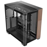 ATX Semi-toren BehuizingAntec C8 Curve Wood Zwart Transparant Hout