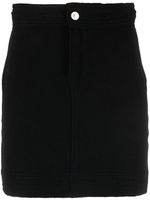 Barrie contrast-stitch denim-effect miniskirt - Noir - thumbnail