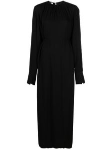 TOTEME robe longue à taille nouée - Noir