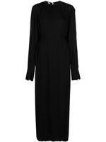 TOTEME robe longue à taille nouée - Noir