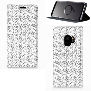 Samsung Galaxy S9 Hoesje met Magneet Stripes Dots