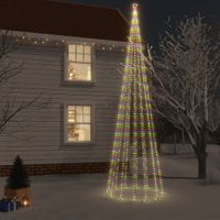 Kerstboom met grondpin 1134 LED's meerkleurig 800 cm