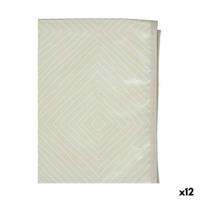 Tafelkleed 10 10 Geel Wit Beige Oliedoek Ruiten 140 x 140 cm (12 Stuks)