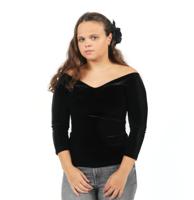 Lolita Top Black Velvet-XS | 49% korting