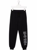 Moschino Kids pantalon de jogging Teddy Bear à logo imprimé - Noir - thumbnail