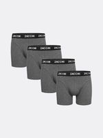 Zaccini 4-pack boxershorts grey melange
