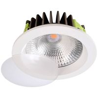 Deko Light 565183 COB 170 LED-inbouwlamp Energielabel: G (A - G) LED vast ingebouwd 25.60 W Verkeerswit (RAL 9016) - thumbnail