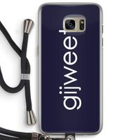 Gijweet: Samsung Galaxy S7 Edge Transparant Hoesje met koord