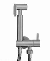 Wiesbaden RVS-304 bidet-handdoucheset rond