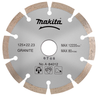 Makita Accessoires Diamantschijf 125x22,23x2,0mm - A-84012 - A-84012