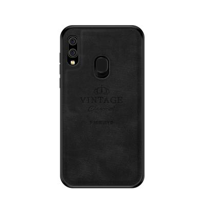 PINWUYO schokbestendige waterdichte volledige PC + TPU + huid beschermhoes voor Galaxy A20/A30 (zwart)