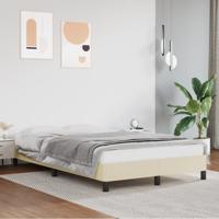 Bedframe kunstleer crmekleurig 120x200 cm