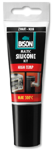 bison siliconenkit high temp zwart hangtube 60 ml