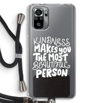 The prettiest: Xiaomi Redmi Note 10S Transparant Hoesje met koord