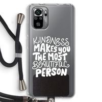 The prettiest: Xiaomi Redmi Note 10S Transparant Hoesje met koord