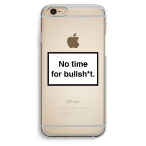 No time: iPhone 6 / 6S Transparant Hoesje