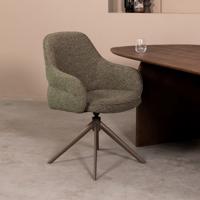 LABEL51 Eetkamerstoel Bern - Forest - Royal Boucle - Forest Metalen Frame