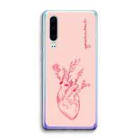 Blooming Heart: Huawei P30 Transparant Hoesje