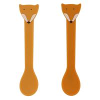 Trixie siliconen lepel - mr. fox, 2st.