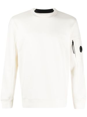 C.P. Company sweat à détail verre de lunette signature - Blanc