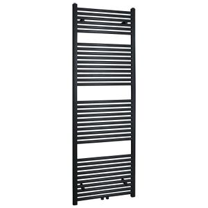 Radiator BWS Emma 181,7x45 cm Midden Onder Aansluiting Mat Zwart (830 Watt)