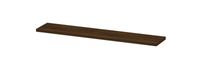 INK wandplank in houtdecor 3,5cm dik variabele maat voor hoek opstelling inclusief blinde bevestiging 120-180x35x3,5cm, koper eiken