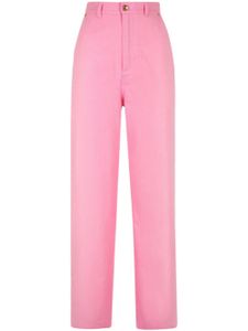 Bally pantalon droit à taille haute - Rose