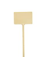 T-etiketten geel 34cm set a 5 stuks - Nature