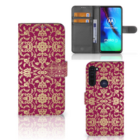 Wallet Case Motorola Moto G Pro Barok Pink