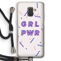 GRL PWR: Samsung Galaxy A8 (2018) Transparant Hoesje met koord