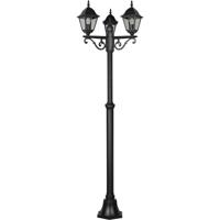 LED Tuinlamp Buitenverlichting - Staande Lamp - 3 E27 Lichtpunten - Mat Zwart