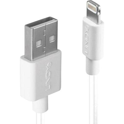 LINDY USB-kabel USB 2.0 USB-A stekker, Apple Lightning stekker 2.00 m Wit 31327