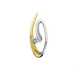 TFT Hanger Bicolor Goud Zirkonia