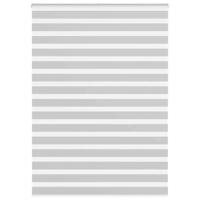 VidaXL Zebra rolgordijn 160x200 cm stofbreedte 155,9 cm lichtgrijs