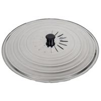 Universele spatdeksel/pannendeksel voor pannen - RVS - D36 cm - Kookpannen accessoires