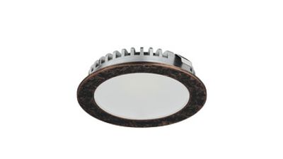 LED inbouwspot 12V 2.5W 135 lumen 2700K 100° 58mm bronskleurig IP20 Hafele
