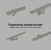 Trapleuning staaltjes bundel greige - per stuk