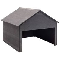 VidaXL Overkapping voor grasmaaier 80x80x70 cm hkc