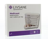 Medicaset medicijnbox wit 5V braille 1 Stuks