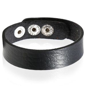 Leren armband LGT Jewels Verstelbaar Zwart