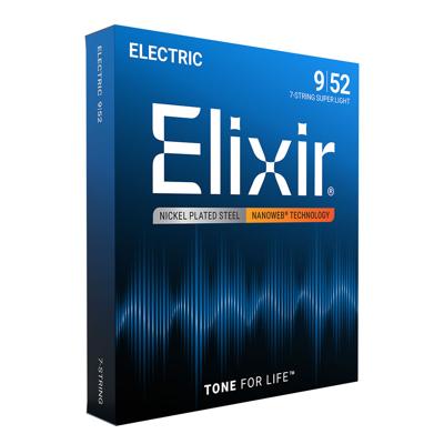 Elixir 12007 Nanoweb Snaren voor 7-Snarige Elektrische Gitaar (9-52)
