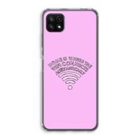Home Is Where The Wifi Is: Samsung Galaxy A22 5G Transparant Hoesje
