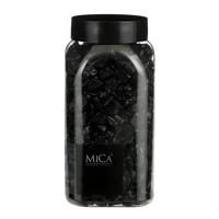 Mica Decorations decoratie steentjes - zwart - 1 kilo - 650ml - hobby steentjes